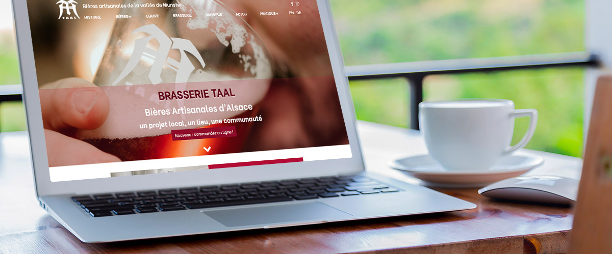 Bière TAAL : réalisation du site web de la brasserie alsacienne